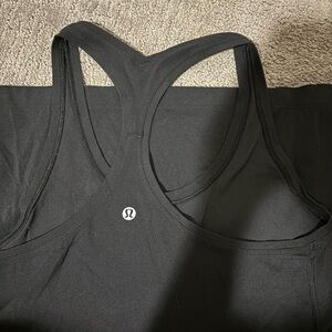 Black lululemon razorback tank